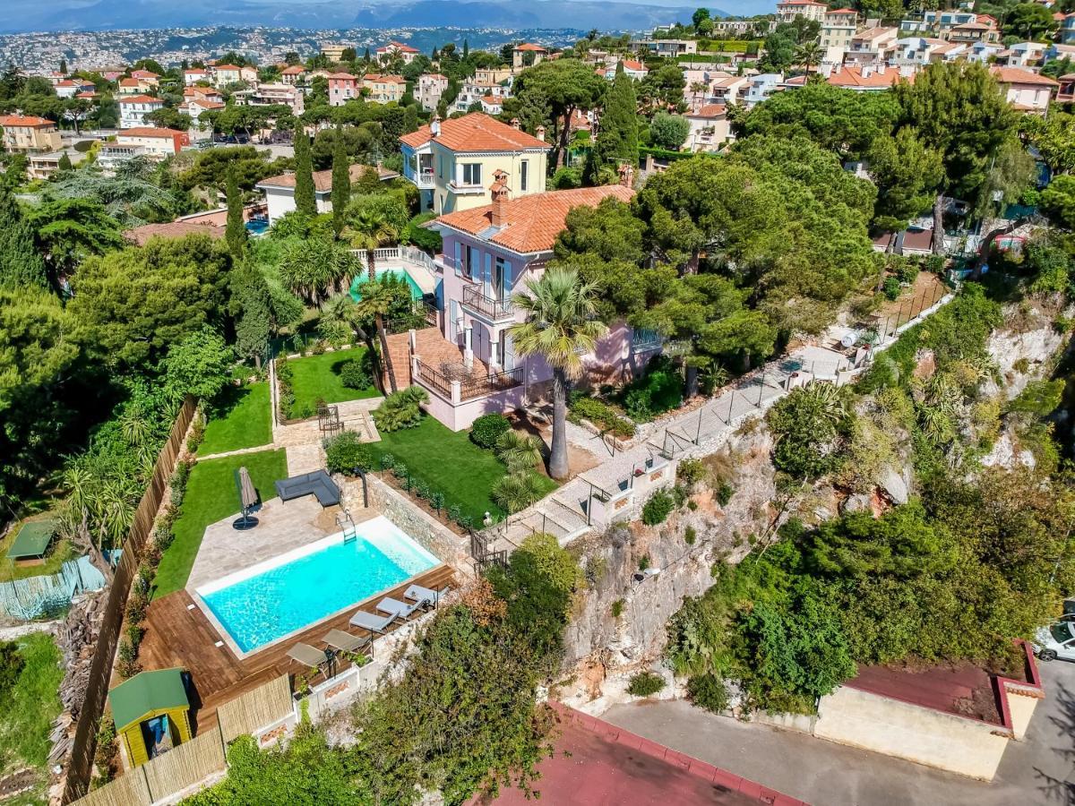 Stunning Seaview Villa. Villefranche Sur Mer Eksteriør billede
